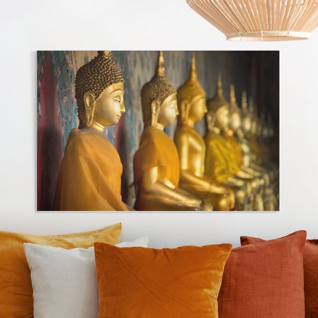 Leinwand Buddha Goldene Buddha Statuen