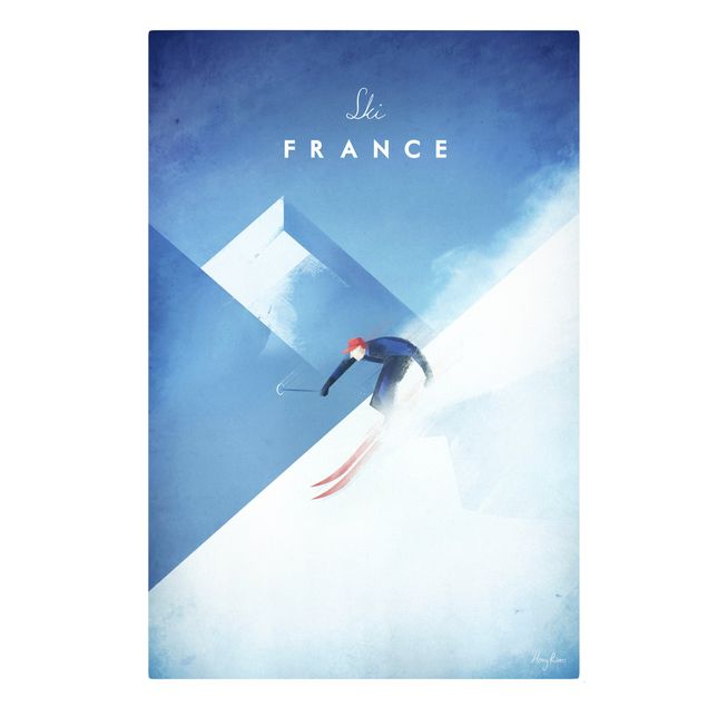 Bilder Reiseposter - Ski in Frankreich