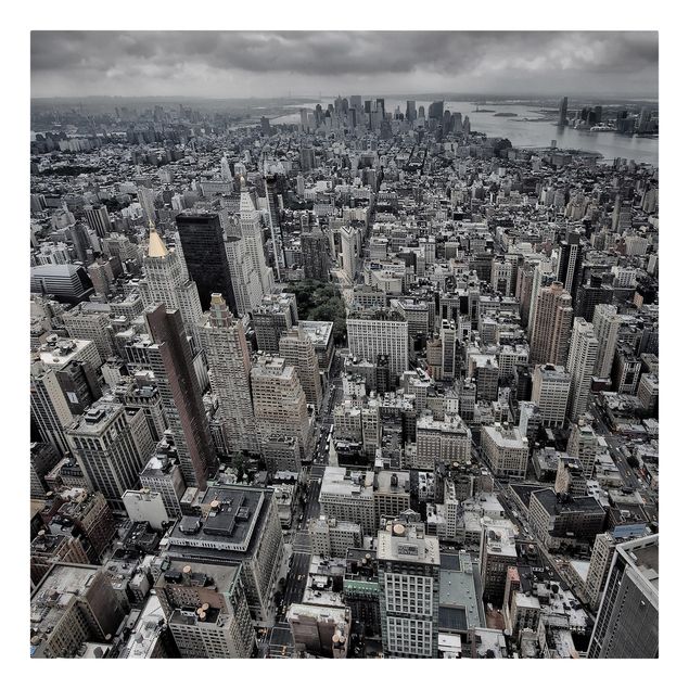 Leinwandbild - Blick über Manhattan - Quadrat 1:1