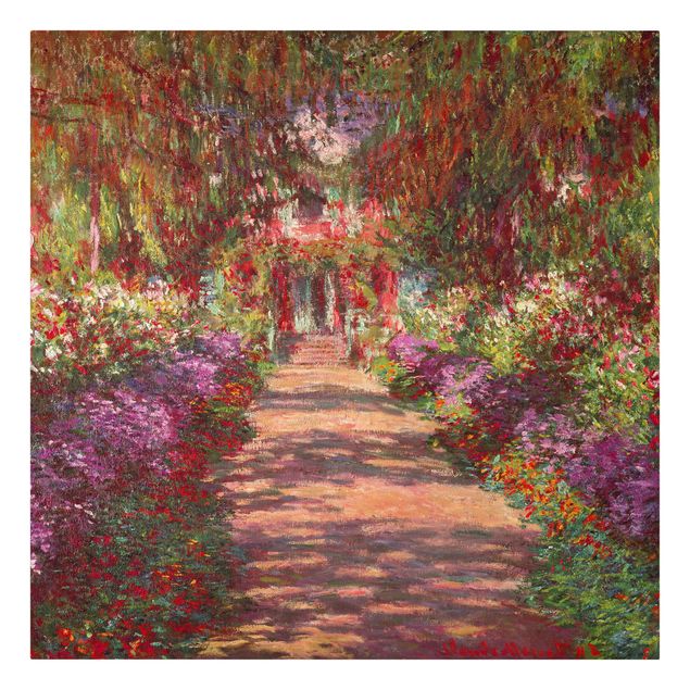 Bilder Claude Monet - Weg in Monets Garten in Giverny