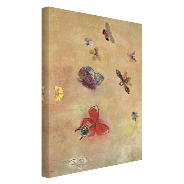 Leinwandbilder Odilon Redon - Bunte Schmetterlinge
