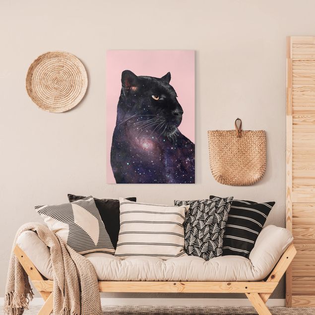 Jonas Loose Poster Panther mit Galaxie