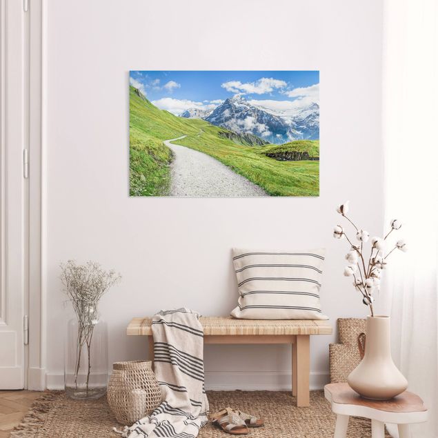 Skyline Leinwandbild Grindelwald Panorama