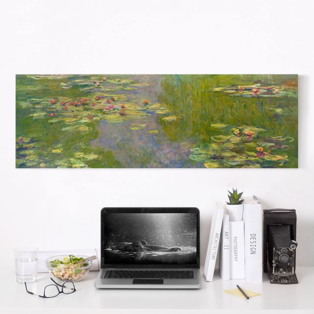 Leinwand Blumen Claude Monet - Grüne Seerosen