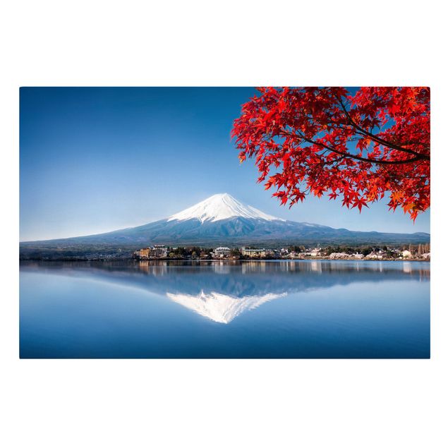 Leinwandbilder Berg Fuji im Herbst