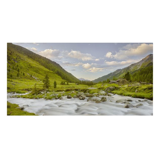 schöne Leinwandbilder Alpenwiese Tirol