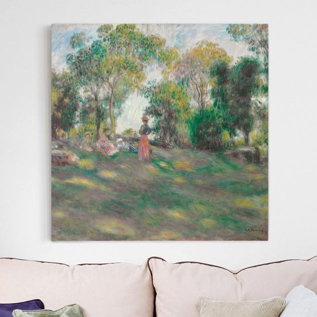 Impressionistische Gemälde Auguste Renoir - Landschaft mit Figuren