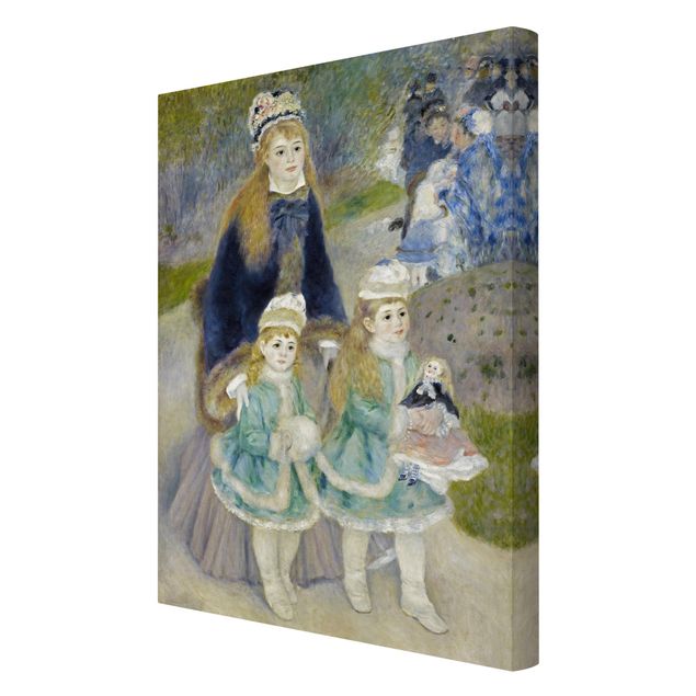 Leinwandbild - Auguste Renoir - Mutter und Kinder - Hoch 2:3