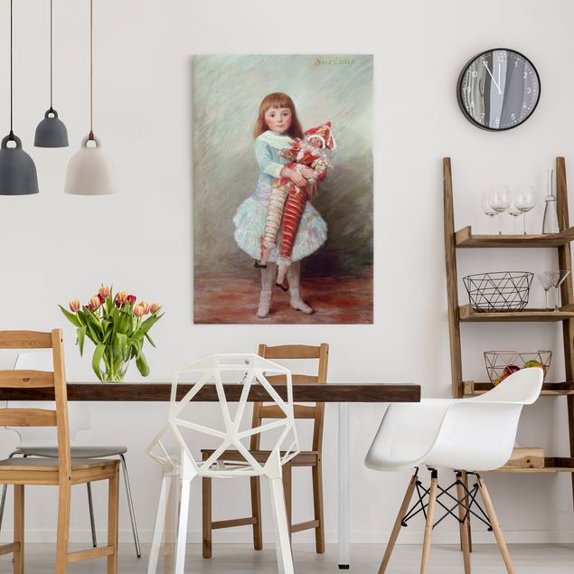 Wandbilder Auguste Renoir - Suzanne mit Harlekinpuppe