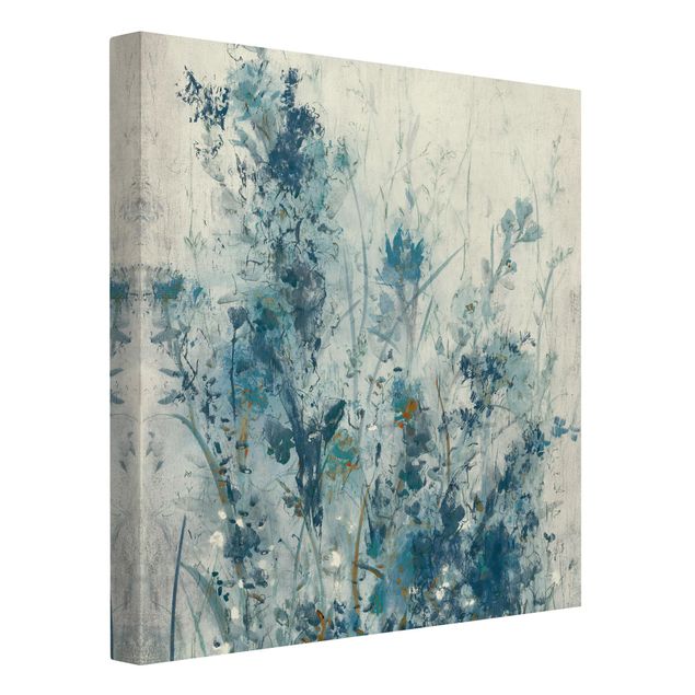 Leinwandbilder kaufen Blaue Frühlingswiese I