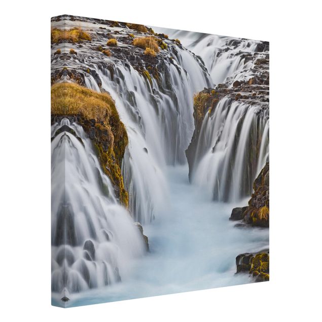 schöne Leinwandbilder Brúarfoss Wasserfall in Island