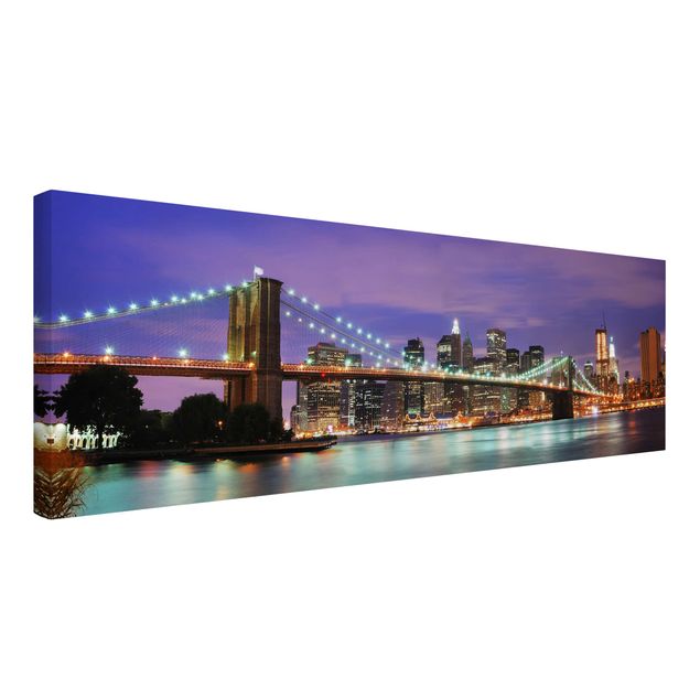 schöne Leinwandbilder Brooklyn Bridge in New York City