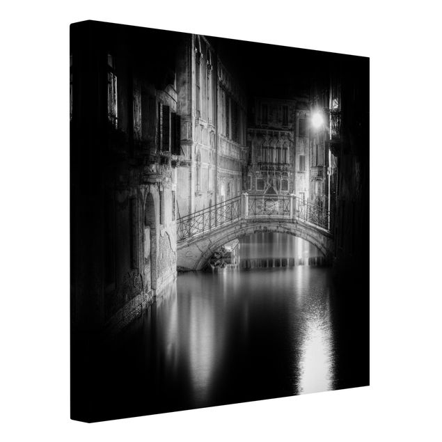 Leinwandbild - Brücke Venedig - Quadrat 1:1