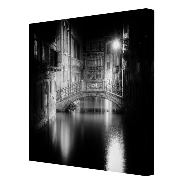 Leinwandbild - Brücke Venedig - Quadrat 1:1