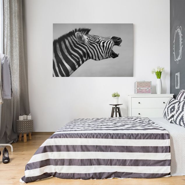 Wandbilder Brüllendes Zebra II
