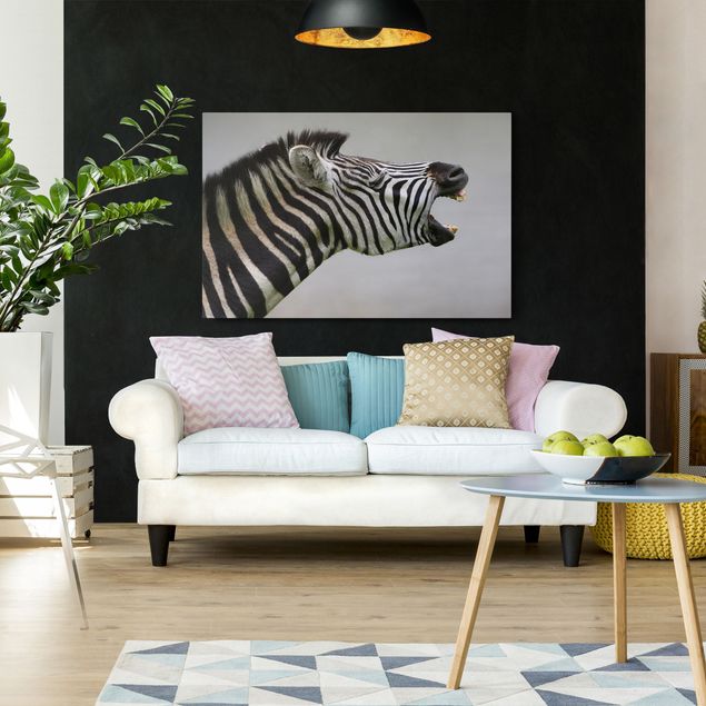 Wandbilder Brüllendes Zebra