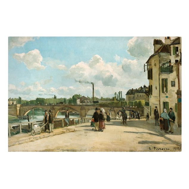 Leinwandbilder kaufen Camille Pissarro - Ansicht von Pontoise