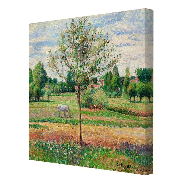 Leinwandbilder kaufen Camille Pissarro - Wiese mit Schimmel