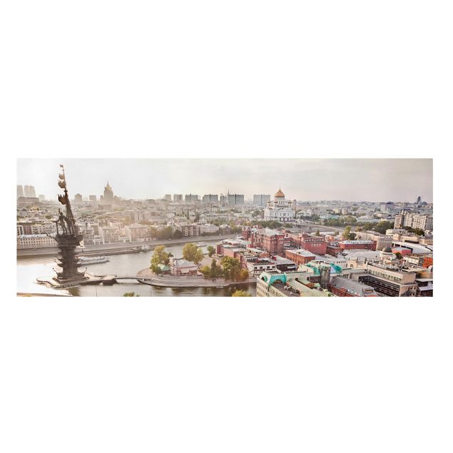 Leinwandbild - City of Moscow - Panorama Quer