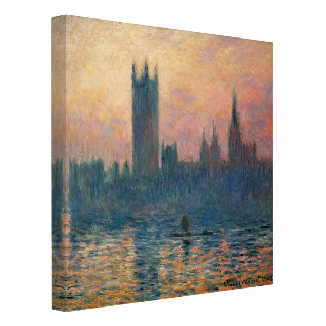 Leinwandbilder Claude Monet - London Sonnenuntergang