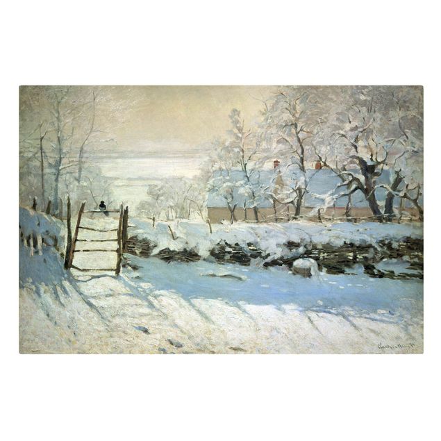 Leinwandbilder kaufen Claude Monet - Die Elster