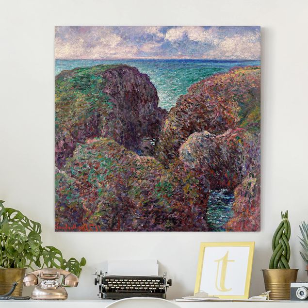 Leinwandbilder Strand Claude Monet - Felsengruppe Port-Goulphar