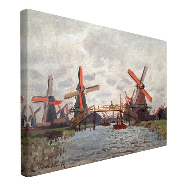 Leinwandbilder Claude Monet - Windmühlen Zaandam