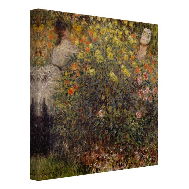 Leinwandbilder Claude Monet - Blumengarten