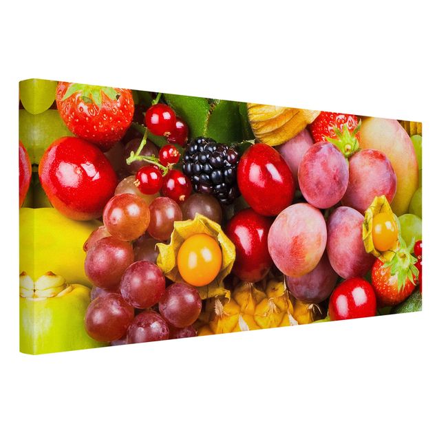 Leinwandbild - Colourful Exotic Fruits - Quer 2:1