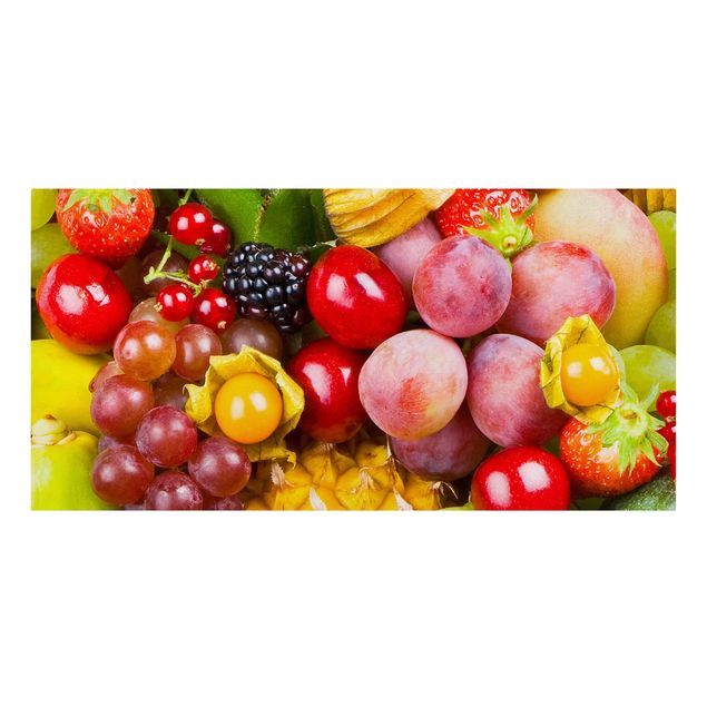 Leinwandbild - Colourful Exotic Fruits - Quer 2:1