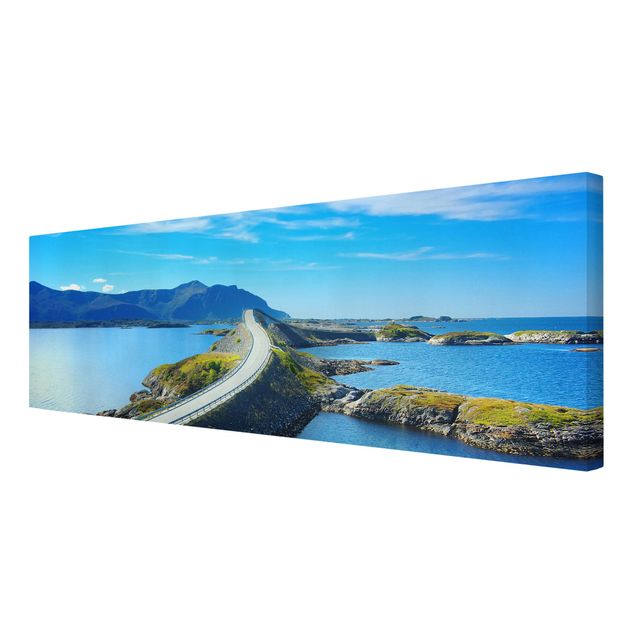 Leinwandbild - Crossing Norway - Panorama Quer