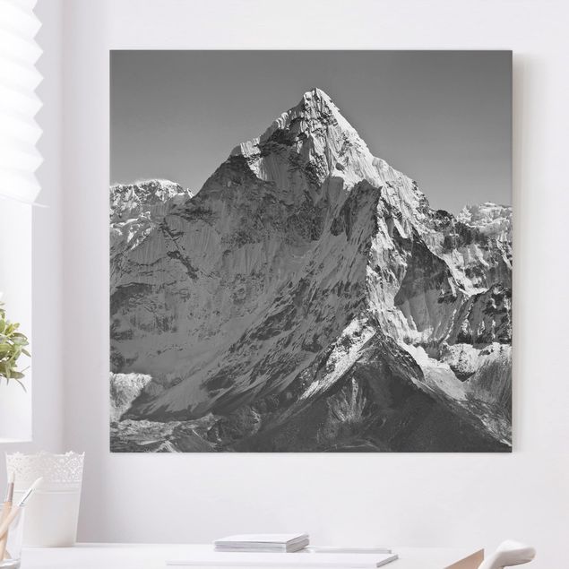 Leinwandbilder schwarz-weiß Der Himalaya II