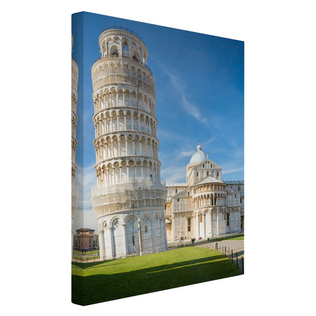 Leinwandbild - Der schiefe Turm von Pisa - Hoch 2:3