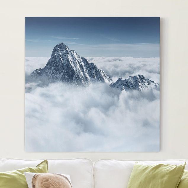 Leinwandbilder Berge Die Alpen über den Wolken