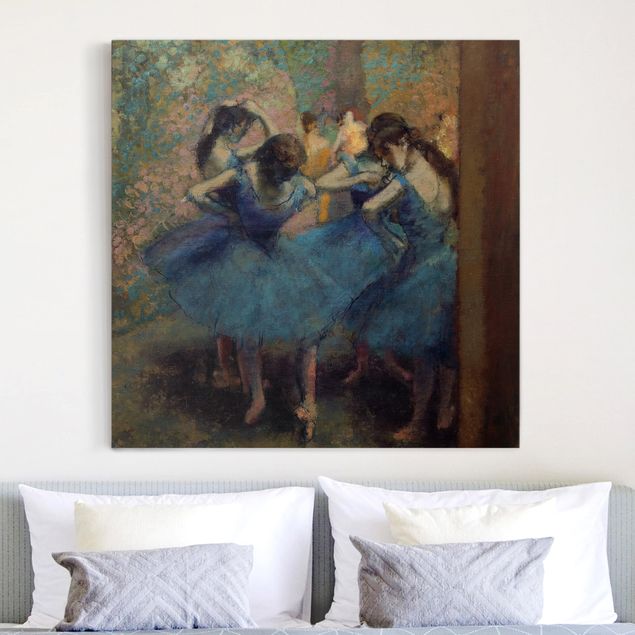Impressionistische Bilder Edgar Degas - Blaue Tänzerinnen