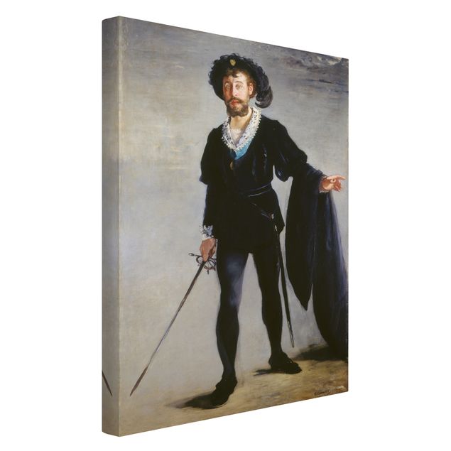 Leinwandbilder Edouard Manet - Der Sänger Jean-Baptiste Faure als Hamlet