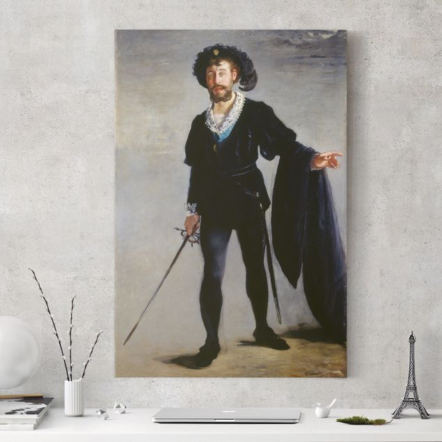 Impressionistische Bilder Edouard Manet - Der Sänger Jean-Baptiste Faure als Hamlet
