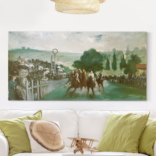 Impressionistische Gemälde Edouard Manet - Pferderennen