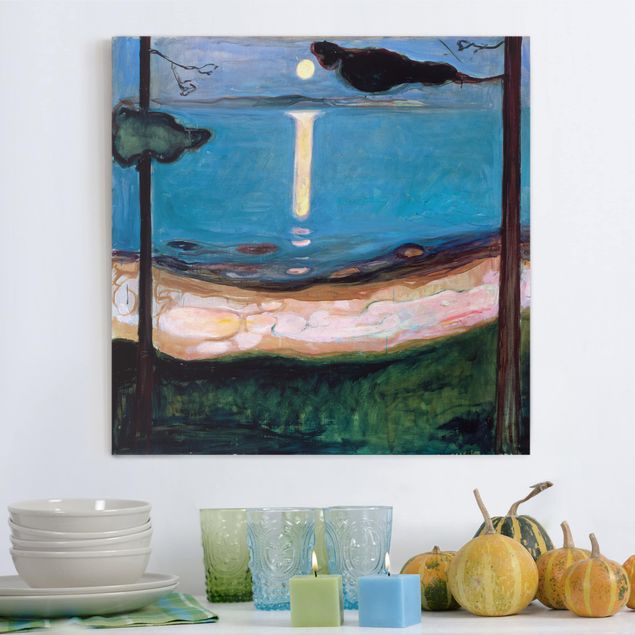 Expressionismus Bilder Edvard Munch - Mondnacht