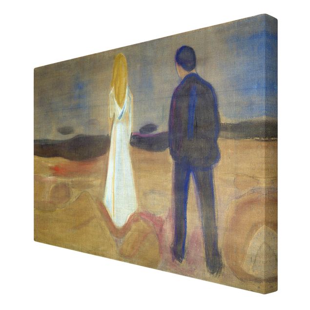 Leinwandbild - Edvard Munch - Zwei Menschen. Die Einsamen (Der Reinhardt-Fries) - Quer 3:2