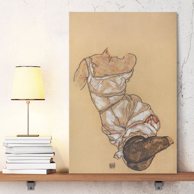Bilder Egon Schiele - Weiblicher Torso in Unterwäsche