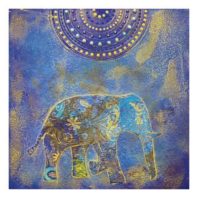 Leinwandbild - Elephant in Marrakech - Quadrat 1:1