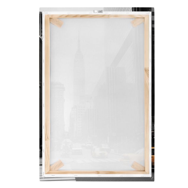 Leinwandbild Schwarz-Weiß - Empire State Building - Hoch 2:3