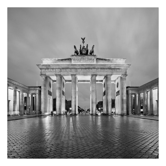 Leinwandbilder Erleuchtetes Brandenburger Tor II