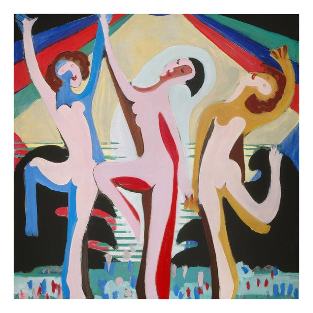 schöne Leinwandbilder Ernst Ludwig Kirchner - Farbentanz