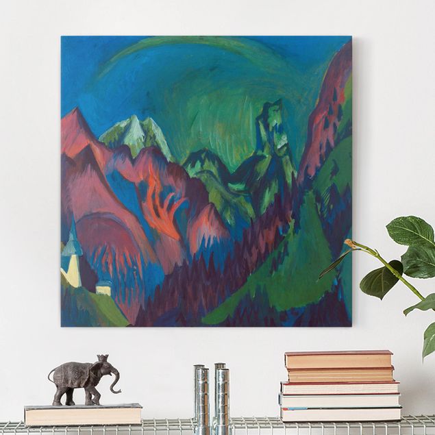 Leinwandbilder abstrakt Ernst Ludwig Kirchner - Zügenschlucht bei Monstein