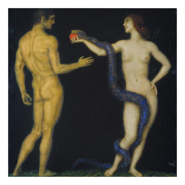 Leinwandbilder kaufen Franz von Stuck - Adam und Eva