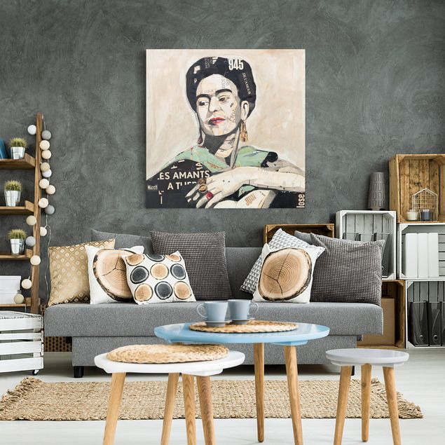 Leinwandbilder kaufen Frida Kahlo - Collage No.4
