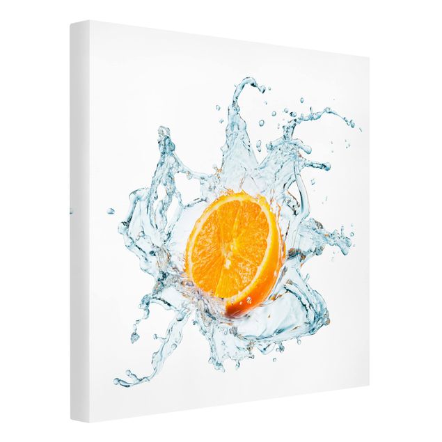 Leinwandbild - Frische Orange - Quadrat 1:1