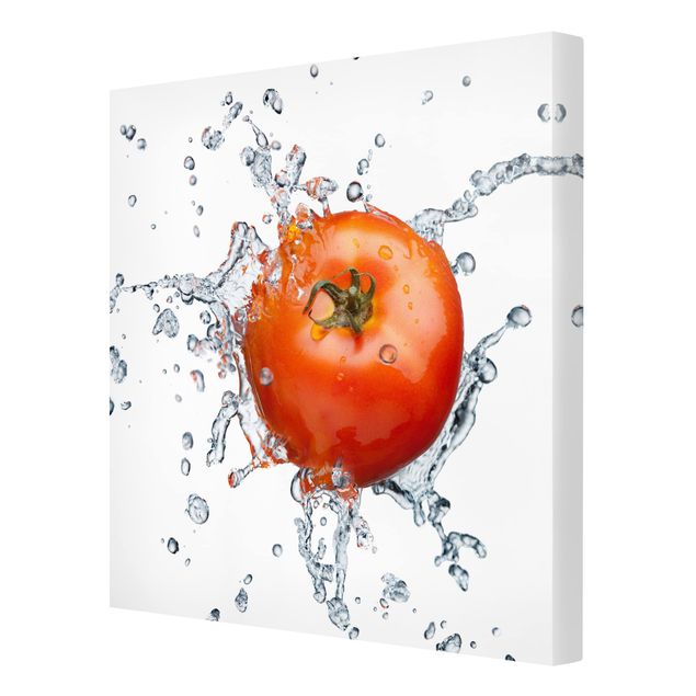 Leinwandbild - Frische Tomate - Quadrat 1:1